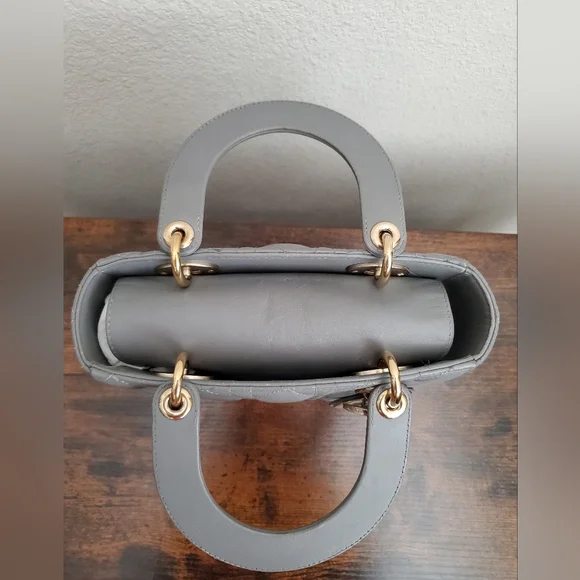 Dior Lambskin Cannage Small My ABC Dior Lady Dior Grey - Picture 16 of 16